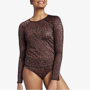 All In Motion, Women’s, Rust/Black, Long Sleeve, RashGuard, Athletic Top.